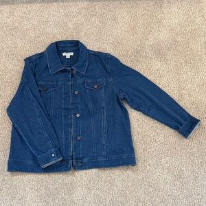 Coldwater Creek women’s knit denim Jacket
